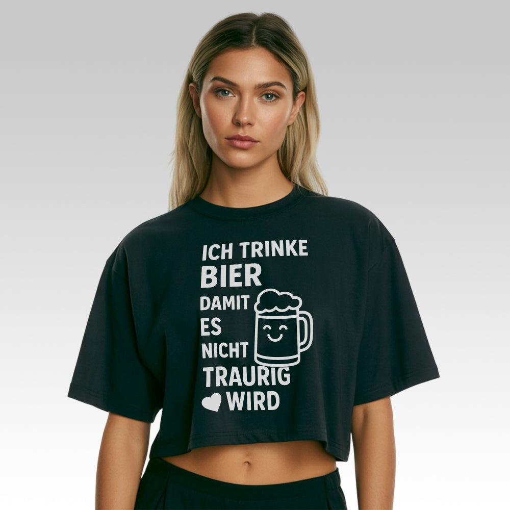 FRÖHLICHES BIER - Oversize Crop-Top