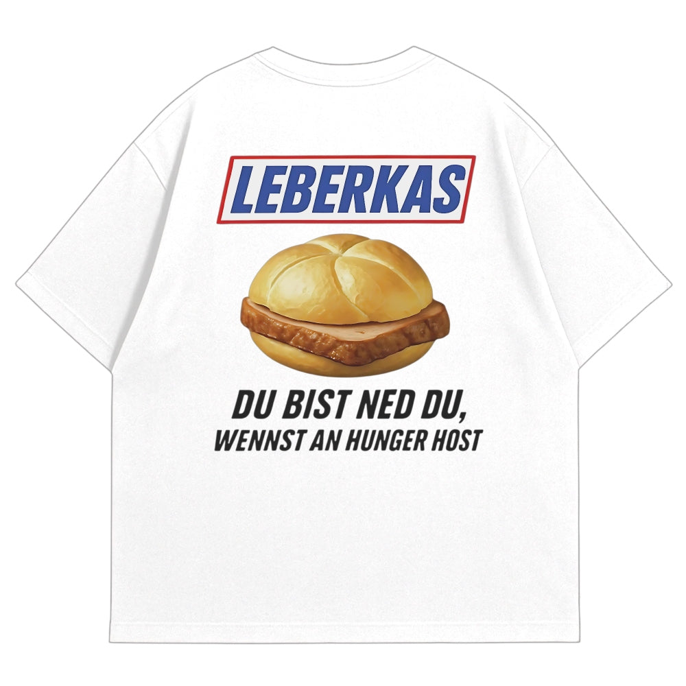 Leberkas Oversize Shirt Weiß