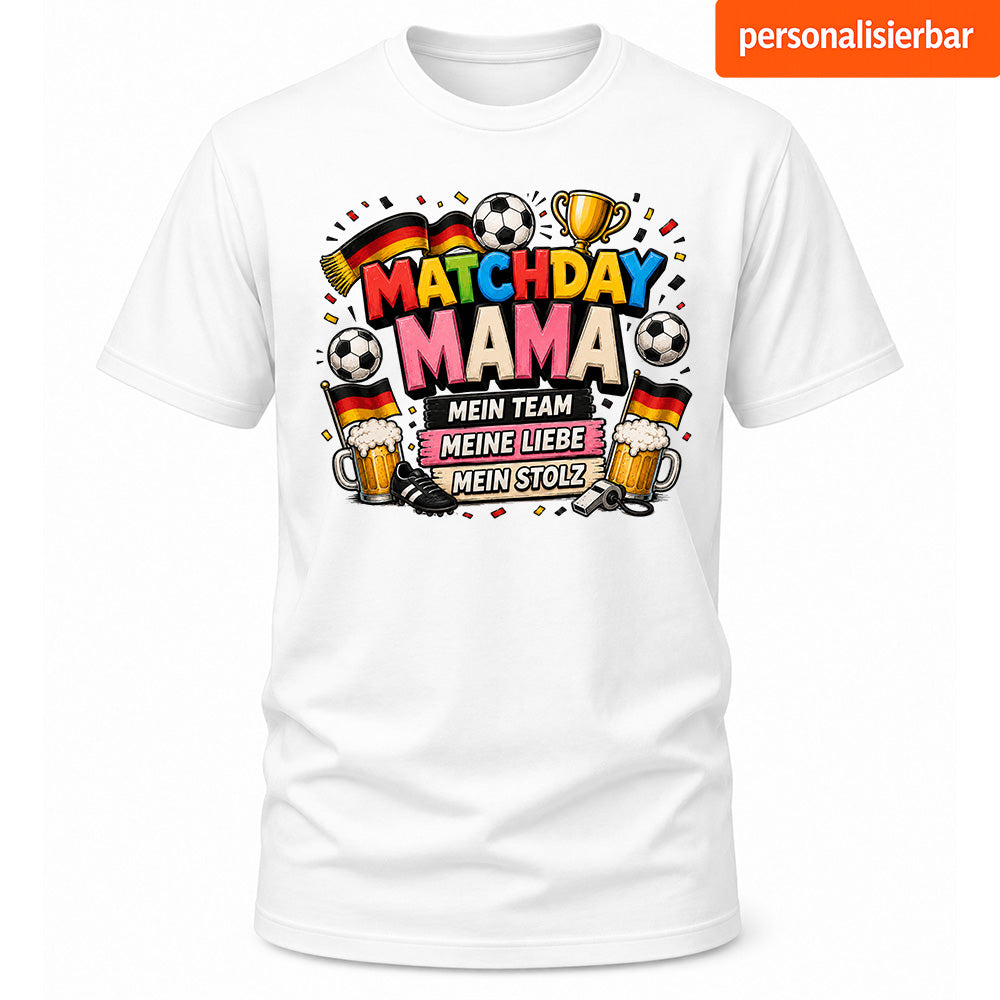 Matchday Mama Fußball T-Shirt