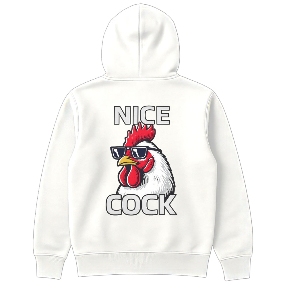 Nice Cock Hoodie Weiß