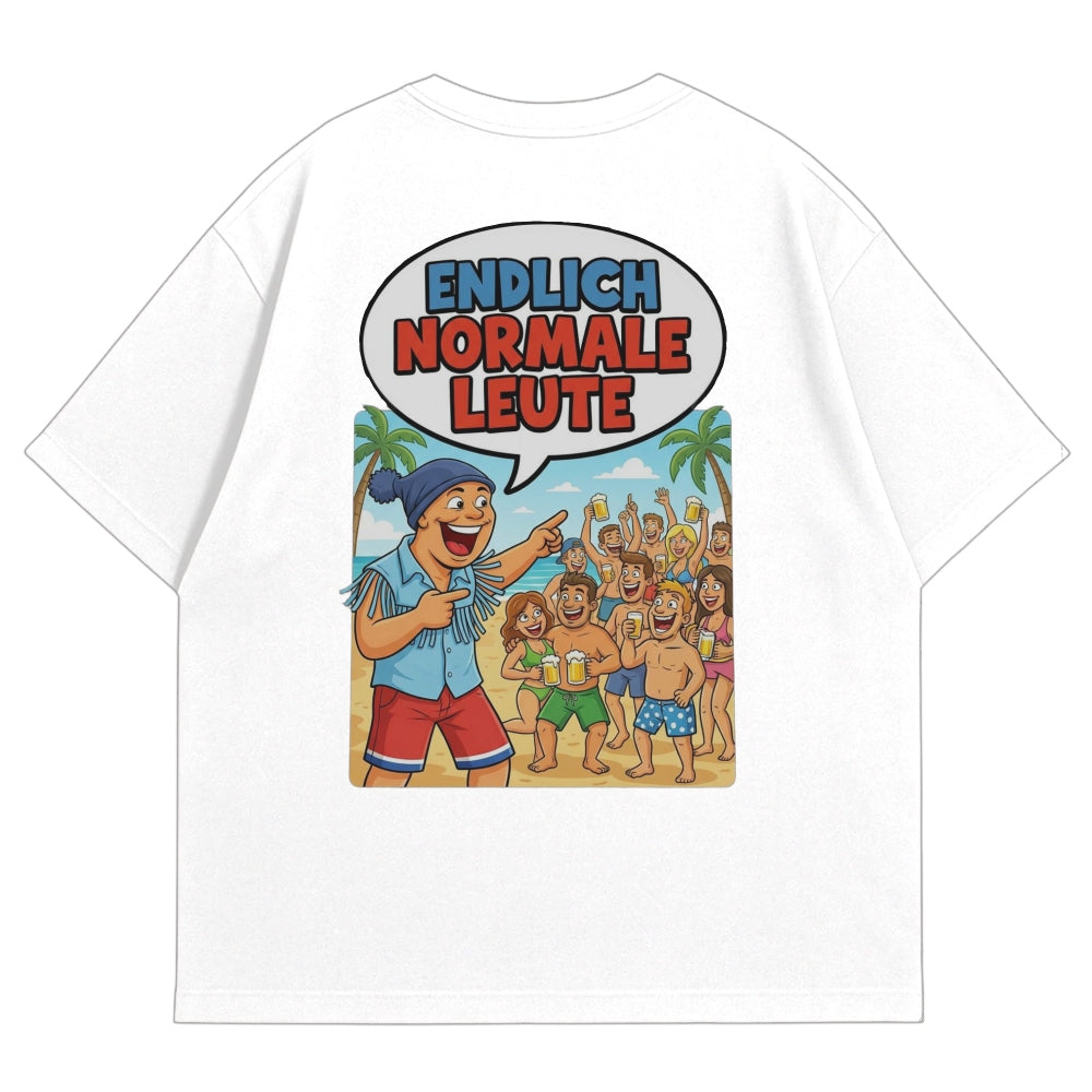 Normale Leute Oversize Shirt Weiß