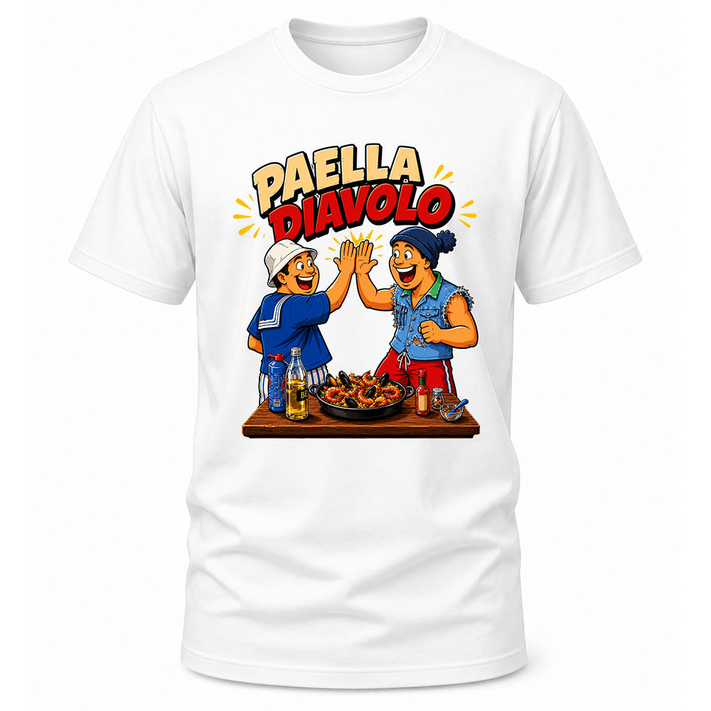Paella Diavolo Shirt Weiß