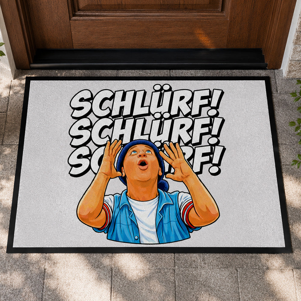 Schlürf Fußmatte Weiß